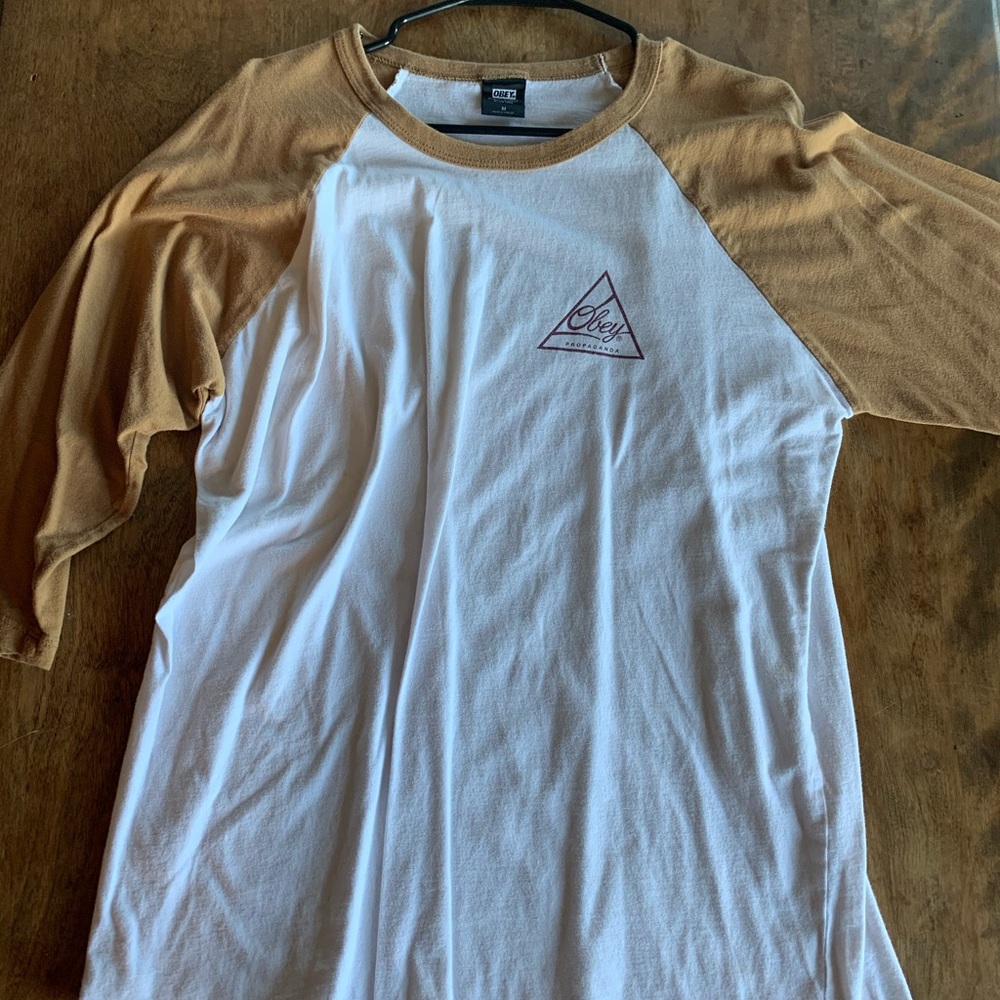 Obey Mens 3/4 Sleeve Shirt